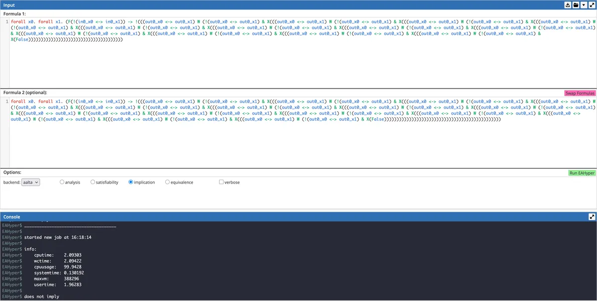 A preview of the eahyper online interface.