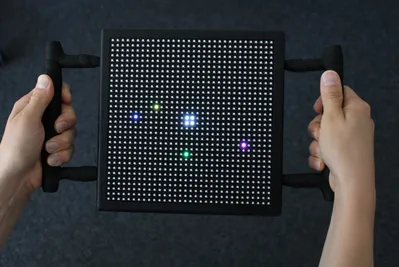 The front of the device